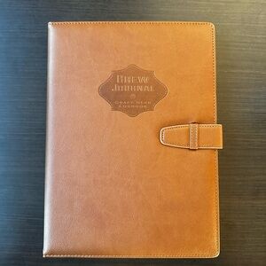 Brew Journal with Buckle | Craft Beer Logbook| Faux Leather